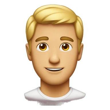 A guy with hearts for eyes sticker