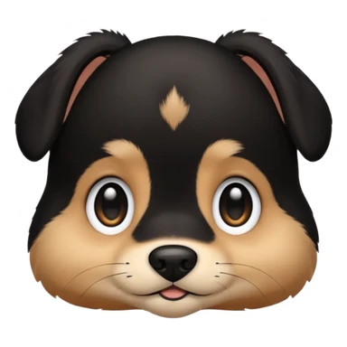 Baby dog face 🐈‍⬛ sticker