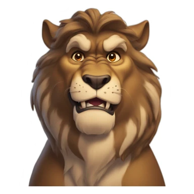 Beast from beauty and the beast sticker