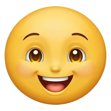 emoji with a huge forehead, laughing sticker