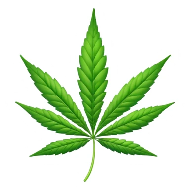 a happy cannabis leaf sticker