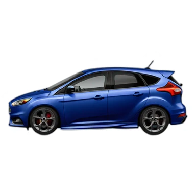 Ford focus st dark blue sticker