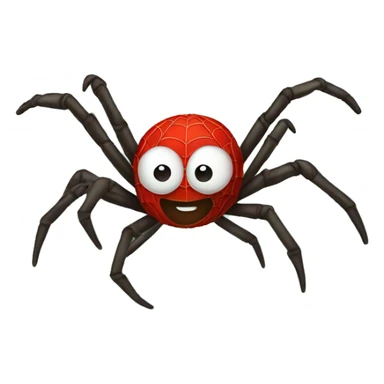 a spider jumping on a trampoline  sticker