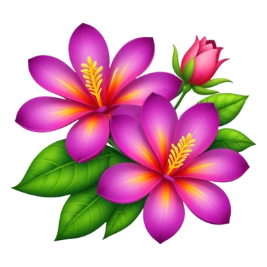 Exotic flowers sticker