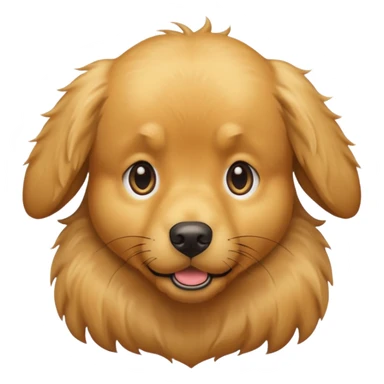 I want an emoji of a goldenretriever who is scared sticker