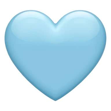 Light blue heart sticker