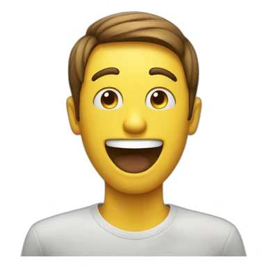 Smiley face saying To stop talking sticker