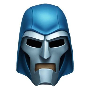 Blue doctor doom mask  sticker