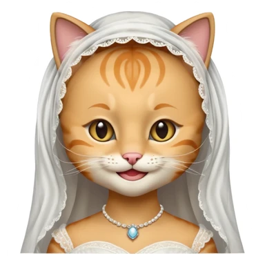 cat bride  sticker
