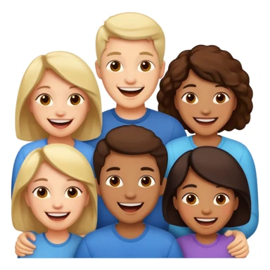 multicultural people sticker