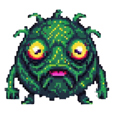 Blob monster with one eye sticker