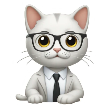Cat lawyer sticker