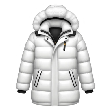 a white winter coat sticker