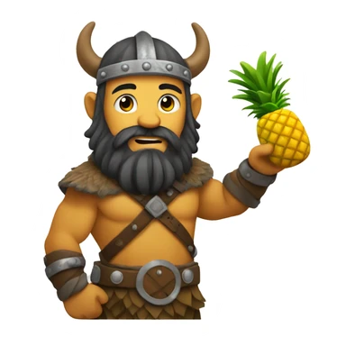 Viking holding a Pineapple  sticker