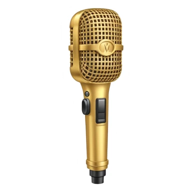 golden mic sticker