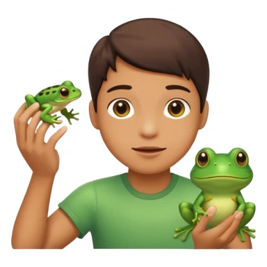 Catches frog sticker