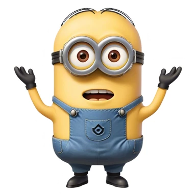 infuriated minion from despicable me sticker
