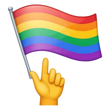 Gay flag sticker