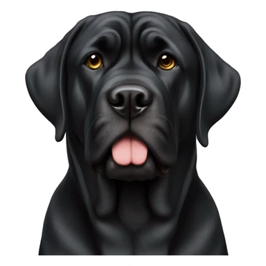 A black English mastiff sticker
