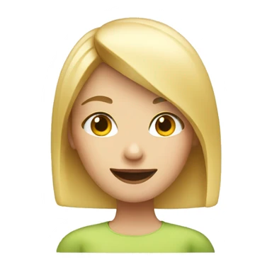 A girl with blonde hair and cooks to eat sticker