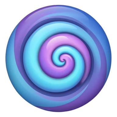 Create a MAGICAL orb or sphere with swirling colors that convey a magical and special feeling. Use soft, muted purples and blues, avoiding bright or neon tones, to create a calm and harmonious look. Keep it visually ap
 sticker