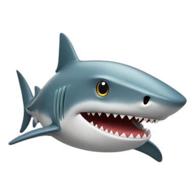 Shark with a college degree in graphic design  sticker