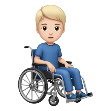 Junge im Rollstuhl sticker