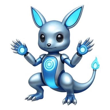 tiny cyber pokemon full body sticker