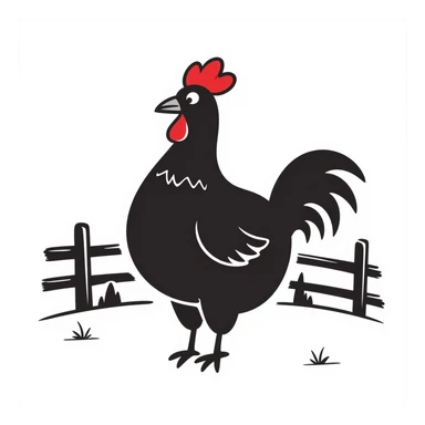 Rooster sticker