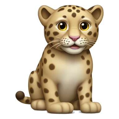 Panter met een  ྀི  sticker