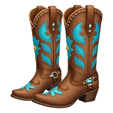 cowgirl boots cute sticker