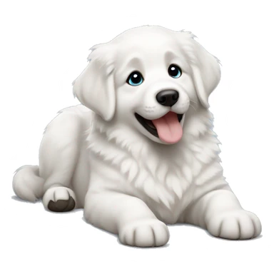Great Pyrenees puppy sticker