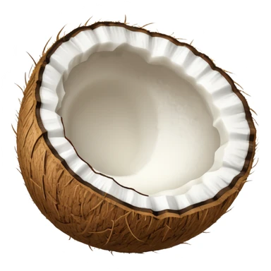 Coconut half sticker