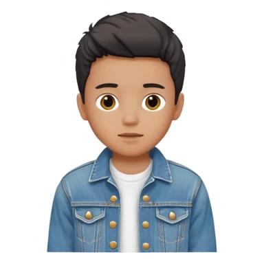 80s boy that wears denim jacket sticker