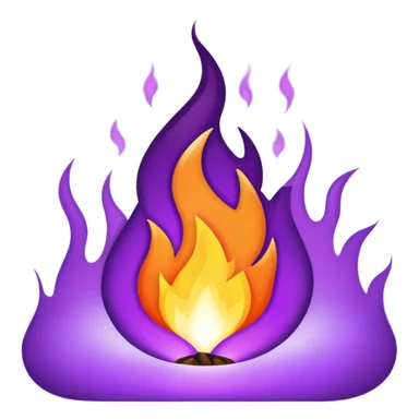 Purple fier sticker