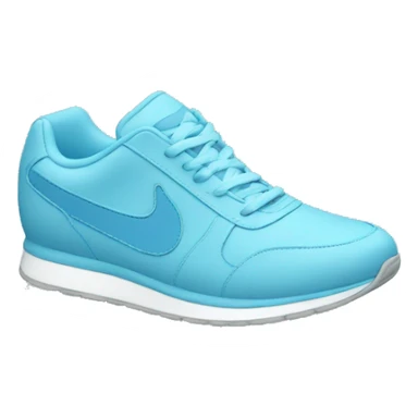 light blue running sneaker  sticker