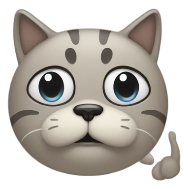 Crying-sad-lonely-cat sticker