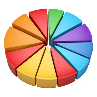 pie-chart 3d  sticker
