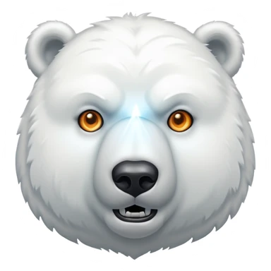 Create a polar bar shooting lasers out of its eyes sticker
