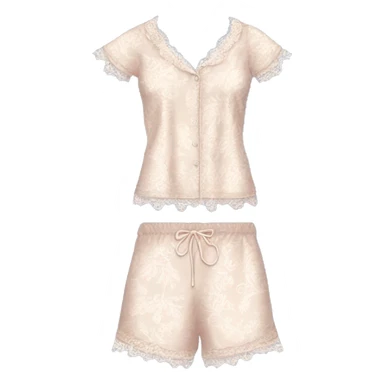 rococo lace pyjama set sticker