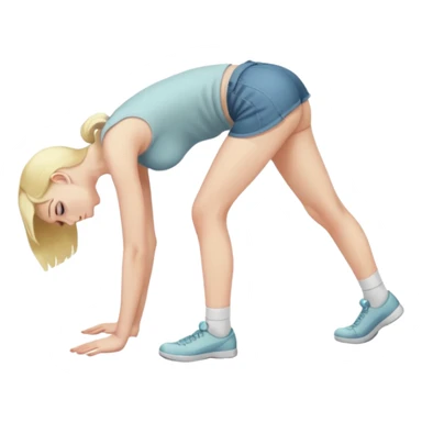 fullbody naked  without any clothes on busty teen young blonde pawg buxom bending over sfw sticker