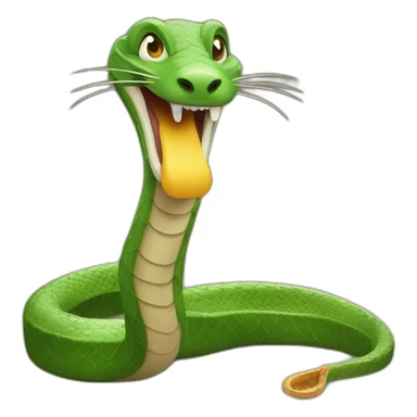 Serpent qui mange un rat sticker