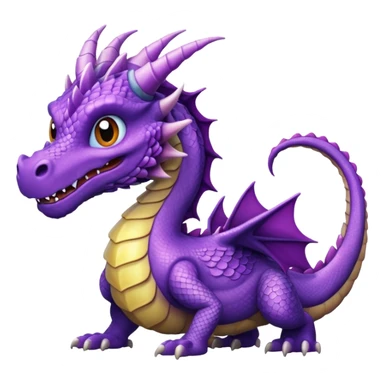 purple dragon sticker