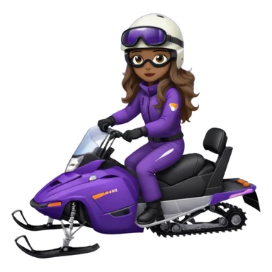 purple snowmobile, me Sitting on snowmobile goggles and helmet not covering my face brown eyes long wavy hair white skin dark purple formula 1995 snowmobile change sled color dark purple and white not yellow Snowmobile helmet and goggles, not on my face pants black no glasses on my face previous one sticker