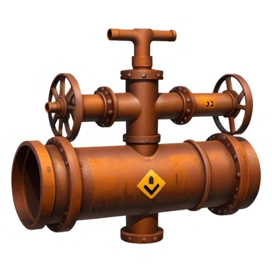 gas pipeline sticker