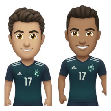 Cr7 and bellingham sticker