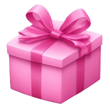 Pink gift box sticker