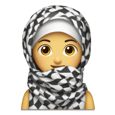 Keffiyeh girl sticker