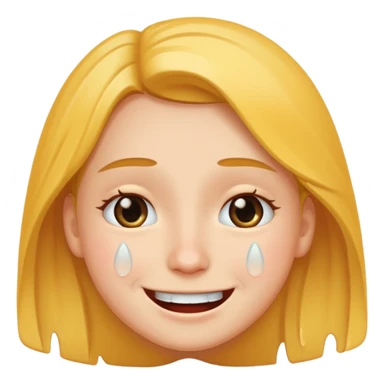 Smile with tears sticker