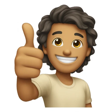 Smile thumbs up sticker